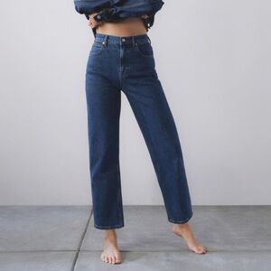 Everlane Way High Jean in mid tone blue